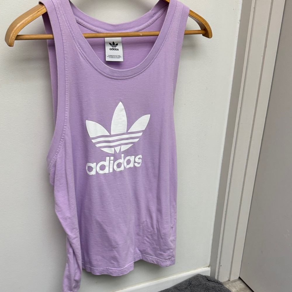 Vintage Adidas men’s  Lavender Tank Top M/L